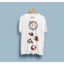 Bahriyeli Collection Oversize Merry Chirstmas Tasarım Unisex T-Shirt