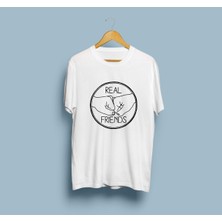 Bahriyeli Collection Oversize Gerçek Arkadaşlık (Real Friends) Unisex T-Shirt