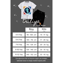 Triliya  Pamuklu  Çocuk Kapri Takımı (Cepli & Kordonlu, 3-12 Yaş)