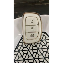 Hyundai Tucson,elentra,bayon,smart Vb.nano Yüksek Kalite Silikon Kumanda Kılıfı Beyaz
