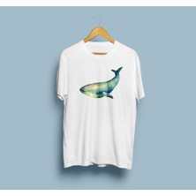 Bahriyeli Collection Oversize Balina / Whale Tasarım Unisex T-Shirt