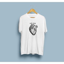 Bahriyeli Collection Oversize Kalp / Ciğer Kalp ve Damar Cerrahisi Tasarım Unisex T-Shirt