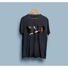 Oversize Stranger Things Karakterler Tasarım Unisex T-Shirt