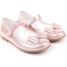 Papuç Sepeti Ortaç 3162 Kız Çocuk Balerin Cırtlı Babet Ayakkabı