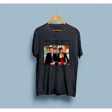 Bahriyeli Collection Oversize Monica ve Chandler Tasarım Unisex T-Shirt