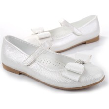 Papuç Sepeti Ortaç 3162 Kız Çocuk Balerin Cırtlı Babet Ayakkabı