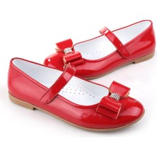 Papuç Sepeti Ortaç 3162 Kız Çocuk Balerin Cırtlı Babet Ayakkabı