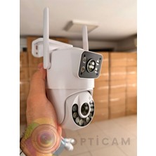 RX29AI Wifi 2 Kamera 3+3mp Onvif Akıllı Gece Renkli Görüş Sesli Güvenlik Kamerası + 1.5A Adaptör