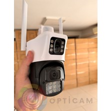 RX23AI Çift Kamera 3+3 Mp Alarmlı Sirenli Wifi Güvenlik Kamerası + 1.5A Adaptör