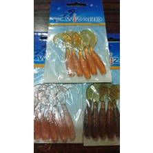 Wizard Orak Kuyruk Silikon - 6cm 3 Paket - 8cm 2 Paket Suni Yem