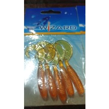 Wizard Orak Kuyruk Silikon - 6cm 3 Paket - 8cm 2 Paket Suni Yem
