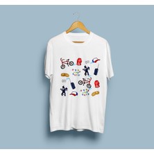 Bahriyeli Collection Oversize Stranger Things Eşyalar Baskılı Unisex T-Shirt