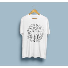 Bahriyeli Collection Oversize Soru Işaretleri Tasarım Unisex T-Shirt