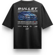 Cakkey Fast And Furious Paul Walker Nissan Skyline Gt-R Oversize  Tshirt