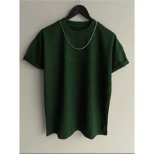 Cakkey Nefti Yeşili Oversize T-Shirt