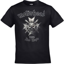 Cakkey Siyah Motörhead Bad Magic Baskılı Tshirt