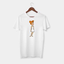 Cakkey Unisex Taş Devri Vilma Tasarımlı Tişört