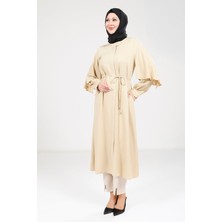 Beyza Yırtmaçlı Kol Gold Renk Giy Çık 9196