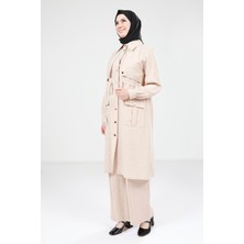 Beyza Bej Tunik Pantolon Takım 9240