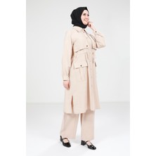 Beyza Bej Tunik Pantolon Takım 9240