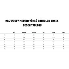 2AS Wooly Merino Yünlü Erkek Pantolon Gri