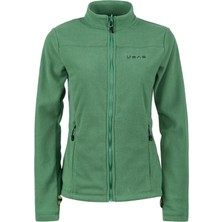 2as Cara Kadın Tam Fermuarlı Ince Polar Sweatshirt Yeşil