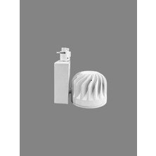 Phonex, 40 W Philips Çip, Philips Trafo 40 W Ray Spot,  Ray Armatür, LED Ray  Spot, Döküm Kasa, 4800 Lümen, Beyaz Kasa, 6500K (Beyaz Işık), 3000K(GÜNIŞIĞI Işık), 4000K (Naturel Beyaz)