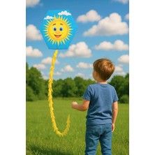 Altıgen Uçurtma Gülen Güneş 50MT Ipli Çıtalı