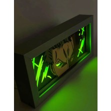 Zoro 3D Anime Lightbox Işıklı Kutu Tablo