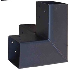Pergola Kamelya Çardak 8X8CM Köşe 90° Montaj Aparatı Demir Bağlantı Metal Kiti Hırdavat Payanda Kiriş Kereste Tutucular Bahçe Teras Asma