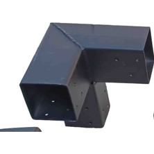 Pergola Kamelya Çardak 8X8CM Köşe 90° Montaj Aparatı Demir Bağlantı Metal Kiti Hırdavat Payanda Kiriş Kereste Tutucular Bahçe Teras Asma