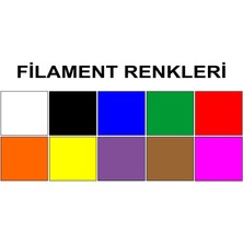 Pembe Renk 3D Kalem + 10 Renk Toplam 50 Metre Pla Filament + Şablon
