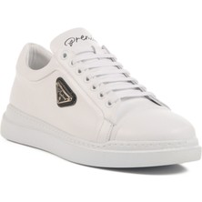 Ayakmod Beyaz  Deri Erkek Sneaker Premium 2040 M