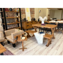 Ntconcept Vitra Ahşap Ayaklı Bench ( UZUNLUK-90 cm )