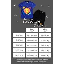 Triliya  Pamuklu  Çocuk Kapri Takımı (Cepli & Kordonlu, 3-12 Yaş)