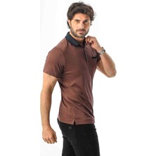 Polo Yaka Düğmeli Cepli Erkek T-SHIRT-6274
