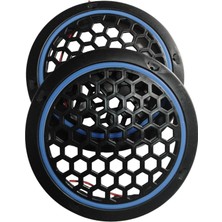 16CM Mavi Neon Ledli Hoparlör Kapağı