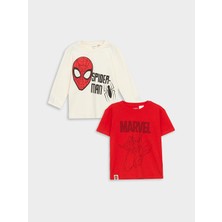 Lc Waikiki Yeni Sezon Bisiklet Yaka Erkek Cocuk Spider-Man Baskili Tisort - S57452Z1