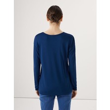 Lc Waikiki Yeni Sezon Bisiklet Yaka Baskili Kadin Tisort - S5EE73Z8
