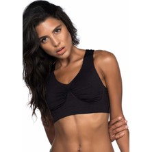 Modlive Siyah Mı Emay 4011 Sporcu Toparlayıcı Büstiyer
