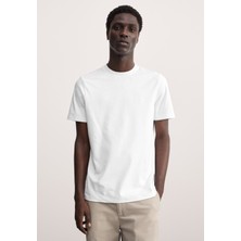 Marks & Spencer Saf Pamuklu Kısa Kollu Yuvarlak Yaka T-Shirt
