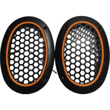 Oval Amber Neon Ledli Hoparlör Kapağı