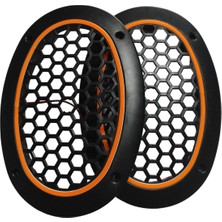 Oval Amber Neon Ledli Hoparlör Kapağı