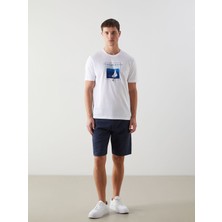 Lc Waikiki Yeni Sezon Bisiklet Yaka Kisa Kollu Baskili Penye Erkek Tisort - S55481Z8