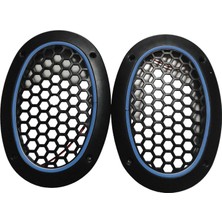 Oval Mavi Neon Ledli Hoparlör Kapağı