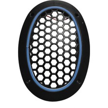 Oval Mavi Neon Ledli Hoparlör Kapağı