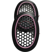Oval Pembe Neon Ledli Hoparlör Kapağı