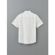 Lc Waikiki Yeni Sezon Regular Fit Kisa Kollu Keten Karisimli Erkek Gomlek - S5ED23Z8
