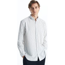 Lc Waikiki Yeni Sezon Regular Fit Uzun Kollu Cizgili Erkek Gomlek - S5BE14Z8