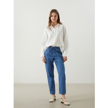 Lc Waikiki Yeni Sezon Beli Lastikli Carrot Fit Kadin Jean Pantolon - S5I080Z8